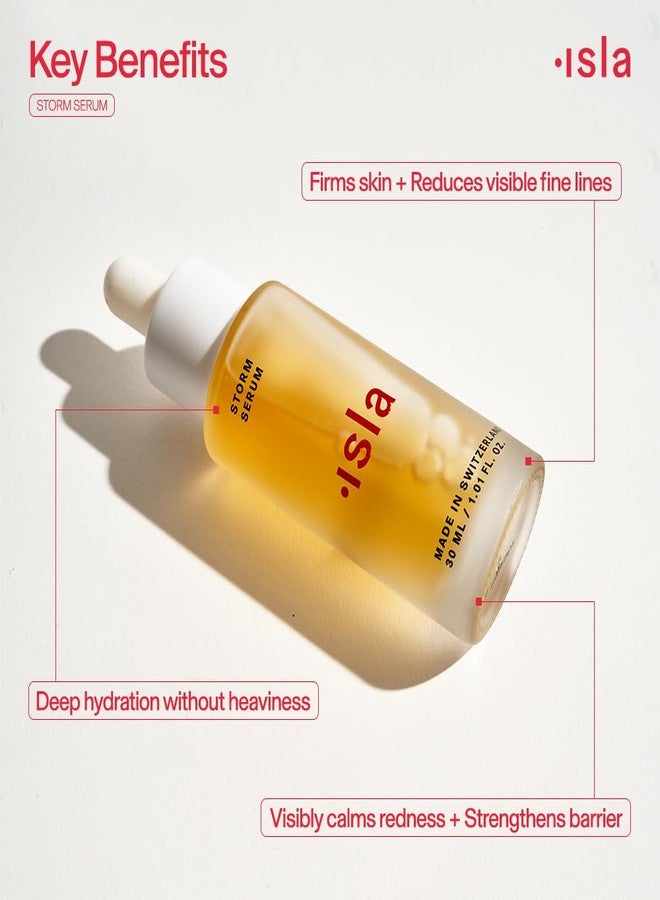 ISLA Storm Serum Firming Hydration Treatment, Improves Skin Firmness, Reduces Visible Fine Lines & Calms Redness, Chronopower, Glycation Complex & Phytocelltec, 0.84 fl oz - Image 2